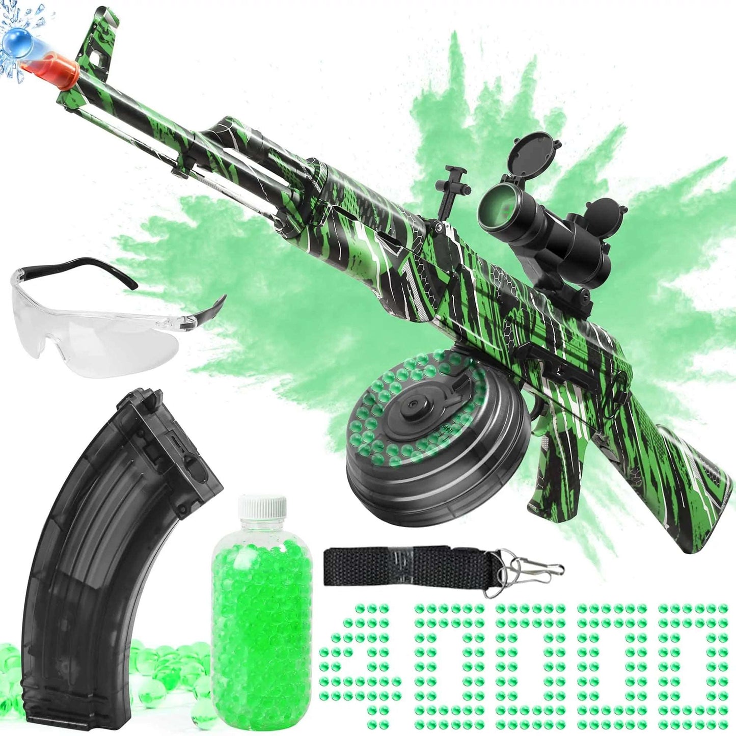 Caissa AK47 Gel Ball Blaster Gun Orbit - caissatoy