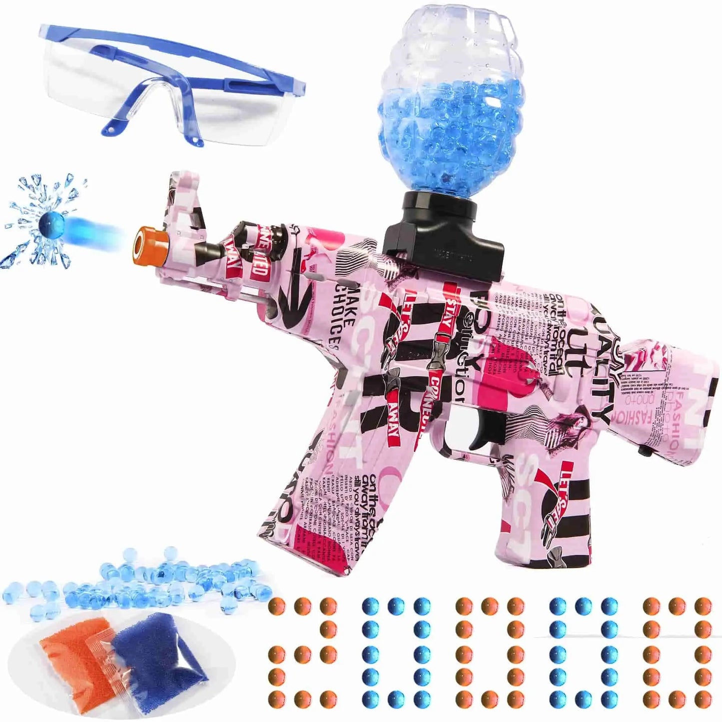 Caissa Splatter Ball Gun Gel Ball Blasters AEG AKM-47 - caissatoy