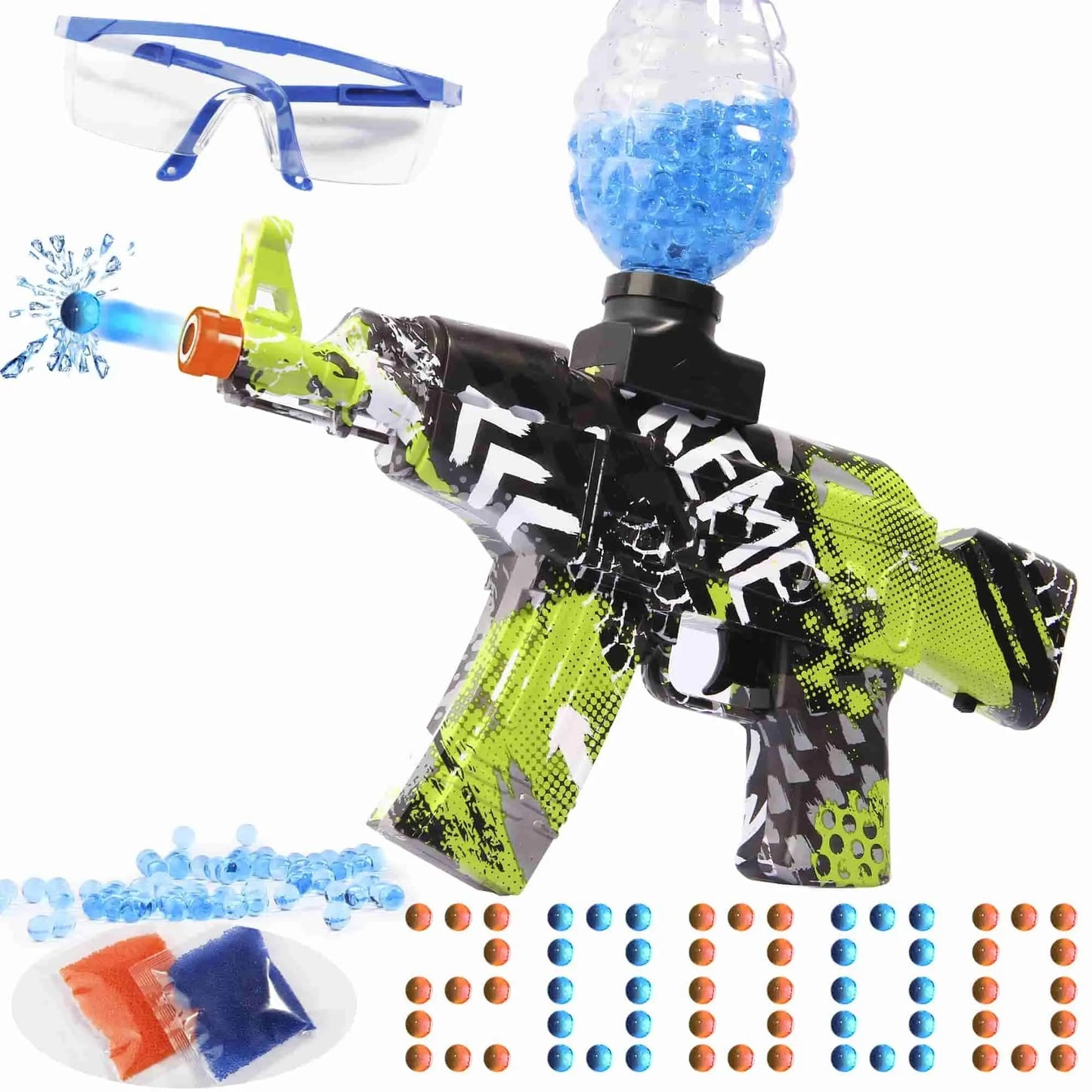 Caissa Splatter Ball Gun Gel Ball Blasters AEG AKM-47 - caissatoy