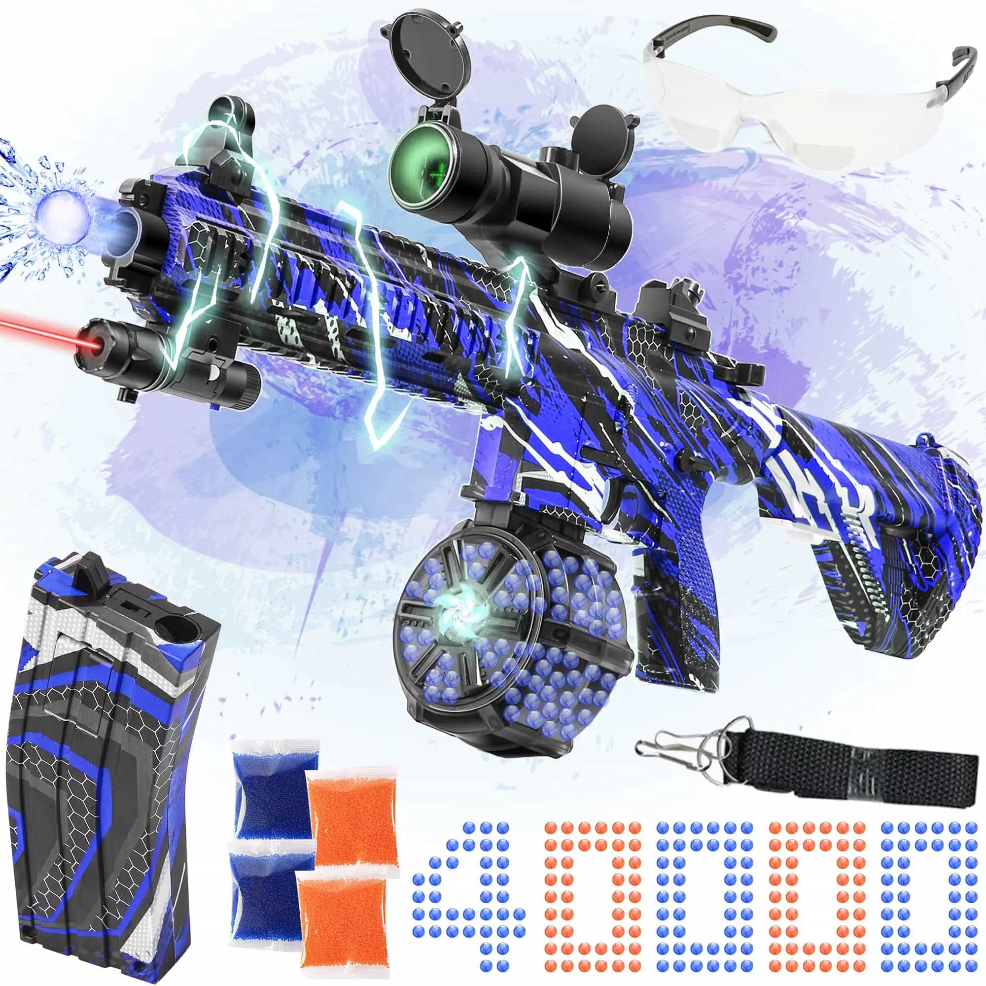 Caissa M416 Manual & Automatic Dual Mode Gel Ball Blaster Gun Pistol ...